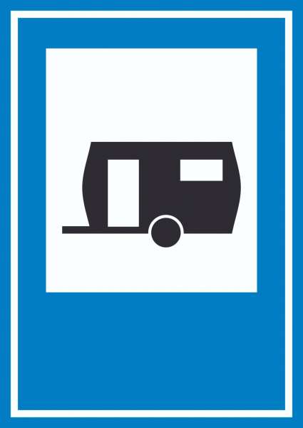 Wohnwagen Schild