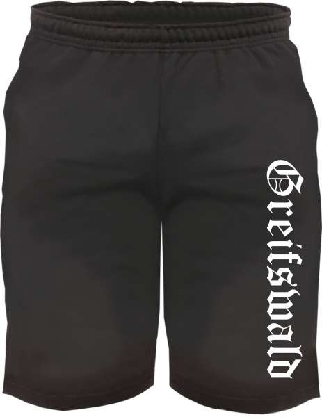 Greifswald Sweatshorts - Altdeutsch bedruckt - Kurze Hose Shorts