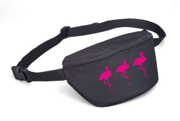 Bauchtasche - Drei Flamingos -