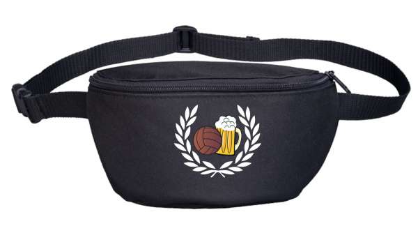 Lorbeerkranz Fussball Bier Bauchtasche Bestickt