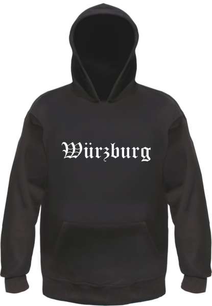 Würzburg Kapuzensweatshirt - Altdeutsch - bedruckt - Hoodie Kapuzenpullover