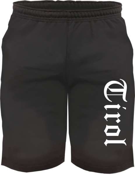 Tirol Sweatshorts - Altdeutsch bedruckt - Kurze Hose Shorts