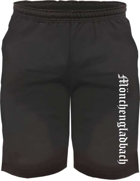 Mönchengladbach Sweatshorts - Altdeutsch bedruckt - Kurze Hose Shorts