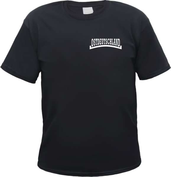 Ostdeutschland T-Shirt - Linie - Brustdruck - Tee Shirt