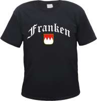 Franken Herren T-Shirt - Altdeutsch mit Wappen - Tee Shirt Franken Herren T-Shirt - Altdeutsch mit Wappen - Tee Shirt