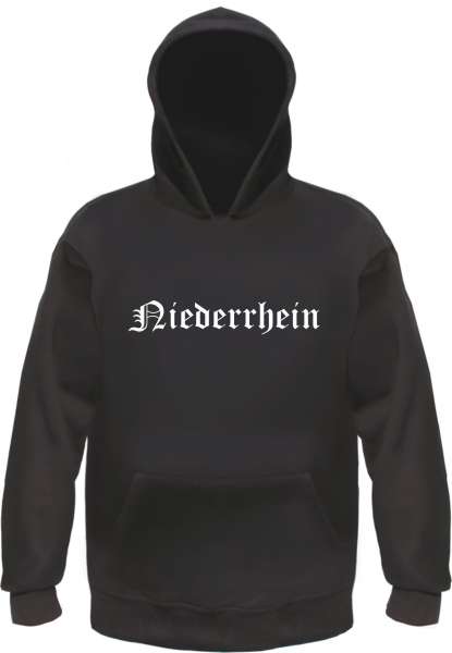 Niederrhein Kapuzensweatshirt - Altdeutsch - bedruckt - Hoodie Kapuzenpullover