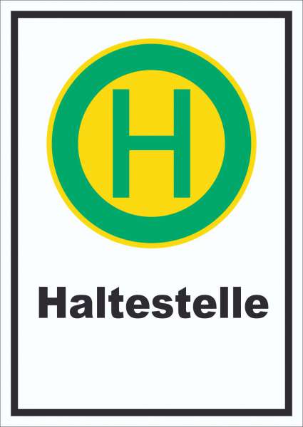 Schild Haltestelle