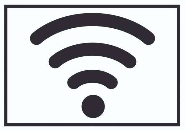 Free Wlan Hotspot Symbol Schild