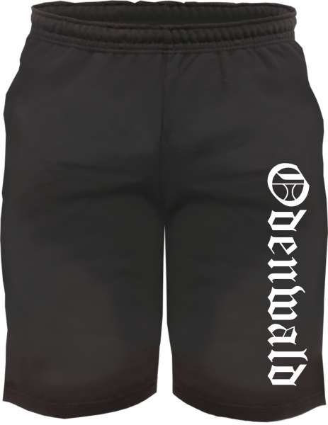 Odenwald Sweatshorts - Altdeutsch bedruckt - Kurze Hose Shorts