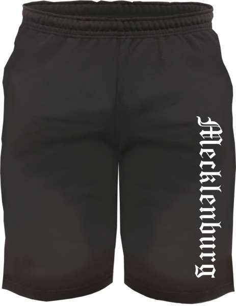 Mecklenburg Sweatshorts - Altdeutsch bedruckt - Kurze Hose Shorts