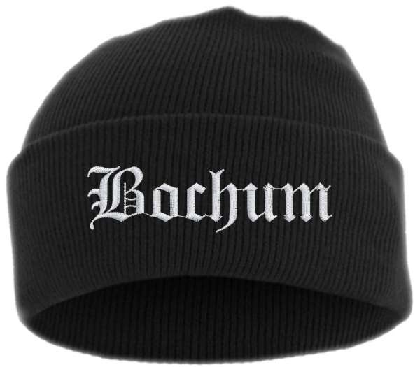Bochum Umschlagmütze - Altdeutsch - Bestickt - Mütze mit breitem Umschlag