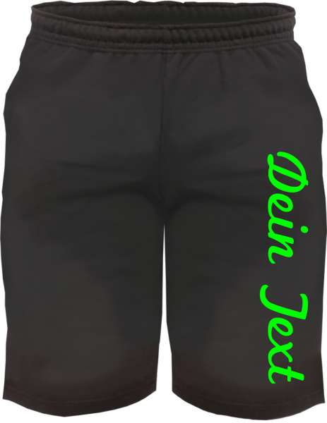 Individuelle Sweatshort NEON - Schreibschrift - Wunschtext Druck - Kurze Hose