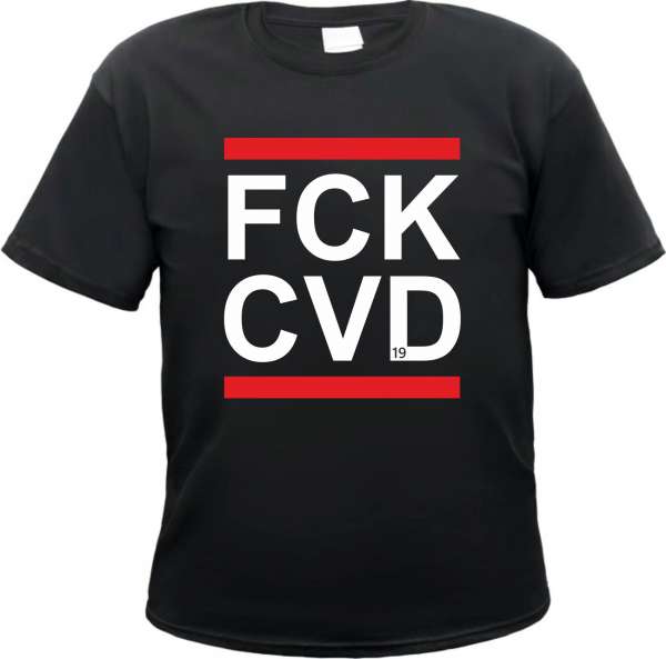 FCK CVD Herren T-Shirt - Fuck Covid-19 Tee Shirt SARS-CoV-2 Virus