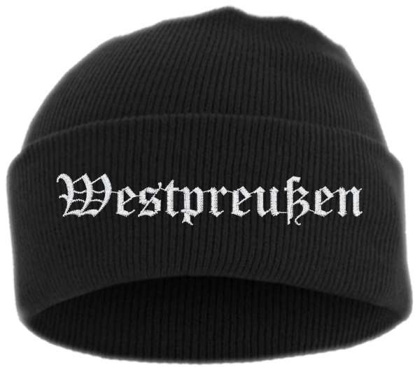 Westpreußen Umschlagmütze - Altdeutsch - Bestickt - Mütze mit breitem Umschlag