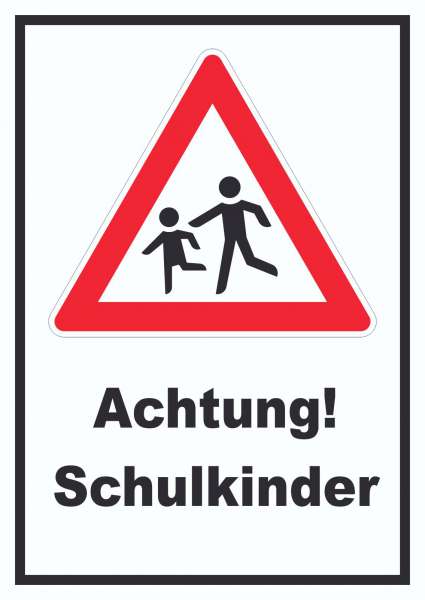 Achtung Schulkinder Schild