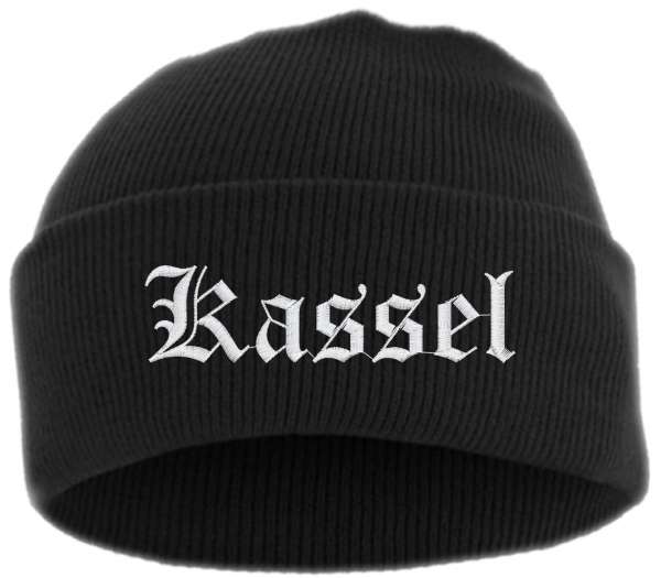 Kassel Umschlagmütze - Altdeutsch - Bestickt - Mütze mit breitem Umschlag