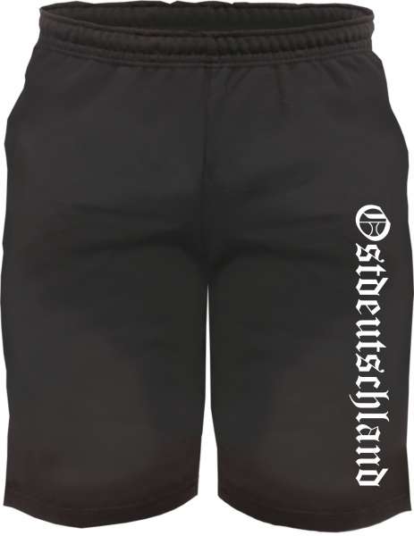 Ostdeutschland Sweatshorts - Altdeutsch bedruckt - Kurze Hose Shorts