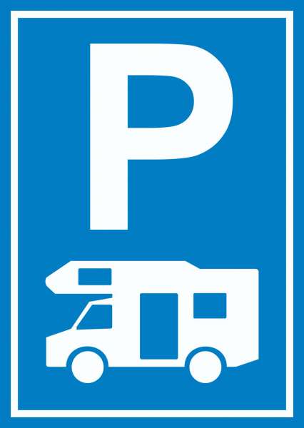 Wohnmobil Parkplatz Schild