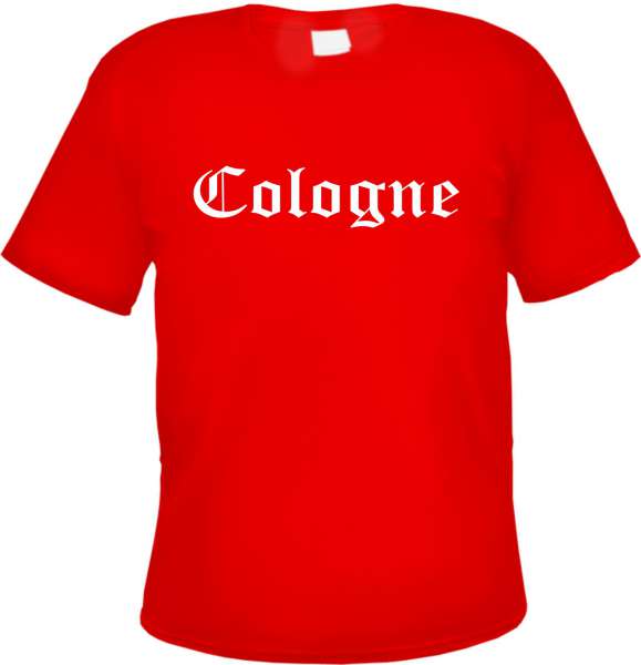 Cologne Herren T-Shirt - Altdeutsch - Rotes Tee Shirt