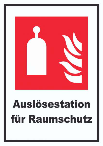 Auslösestation für Raumschutz Schild