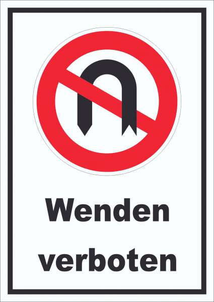 Wendeverbot Schild