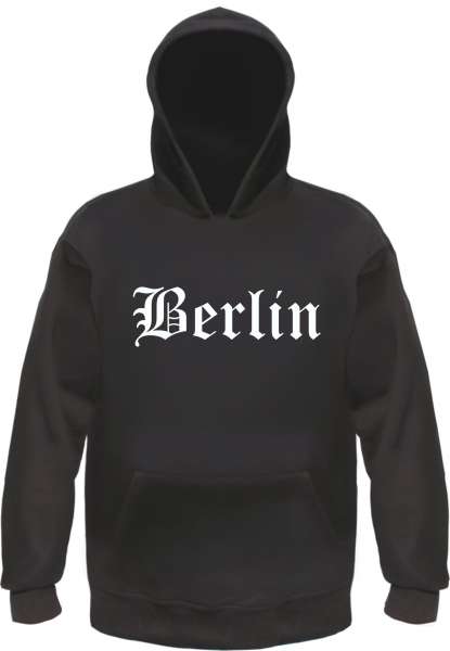 Berlin Kapuzensweatshirt - Altdeutsch - bedruckt - Hoodie Kapuzenpullover