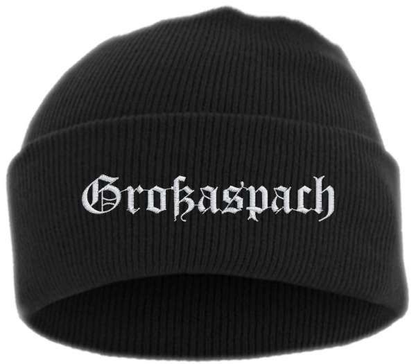 Großaspach Umschlagmütze - Altdeutsch - Bestickt - Mütze mit breitem Umschlag