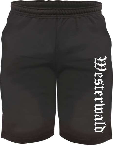 Westerwald Sweatshorts - Altdeutsch bedruckt - Kurze Hose Shorts