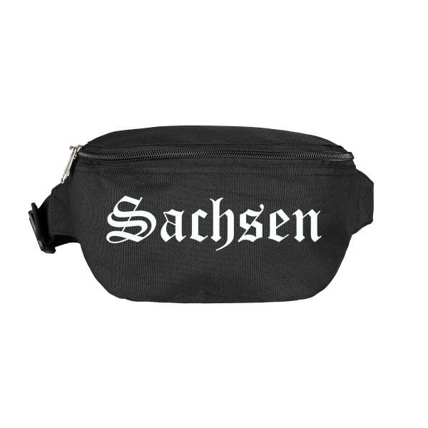 Sachsen Bauchtasche - Altdeutsch bedruckt - Gürteltasche Hipbag