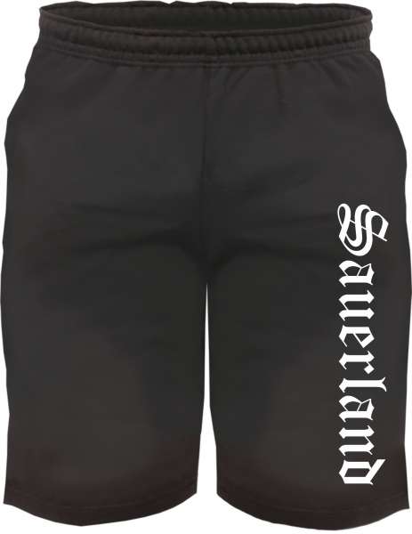 Sauerland Sweatshorts - Altdeutsch bedruckt - Kurze Hose Shorts