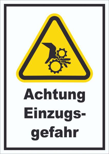 Achtung Einzugsgefahr