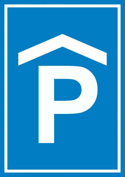 P Parkhaus Parkgarage Schild