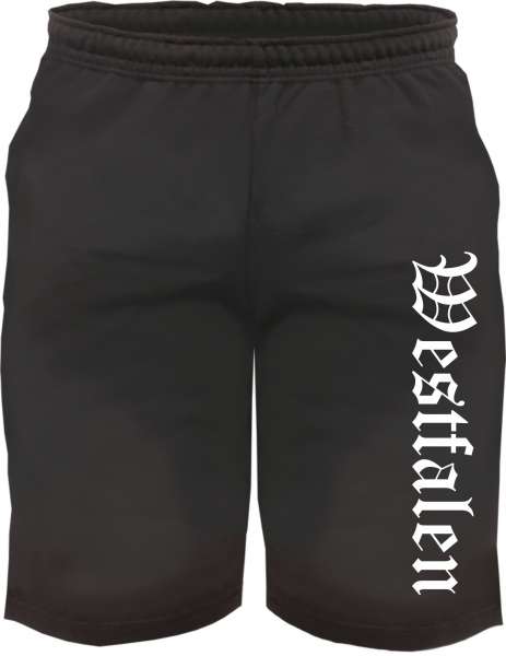 Westfalen Sweatshorts - Altdeutsch bedruckt - Kurze Hose Shorts