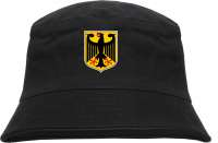 Deutschland Wappen Fischerhut - bedruckt - Bucket Hat Anglerhut Hut Deutschland Wappen Fischerhut - bedruckt - Bucket Hat Anglerhut Hut
