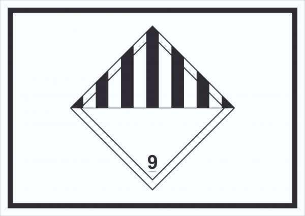 Schild verschiedene Gefahren Symbol Stoffe Material miscellaneous