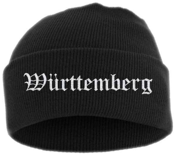 Württemberg Umschlagmütze - Altdeutsch - Bestickt - Mütze mit breitem Umschlag