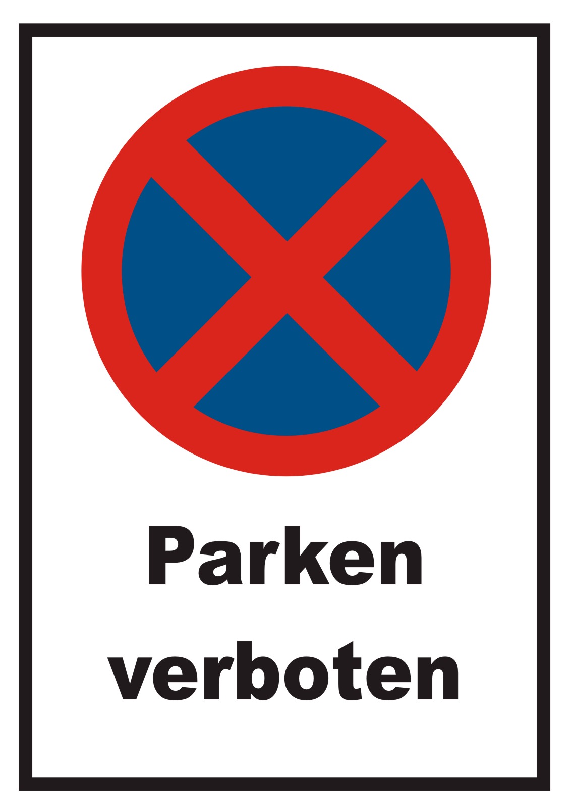 PKW mit Anhänger Parkplatz Schild Gespannparkplatz 