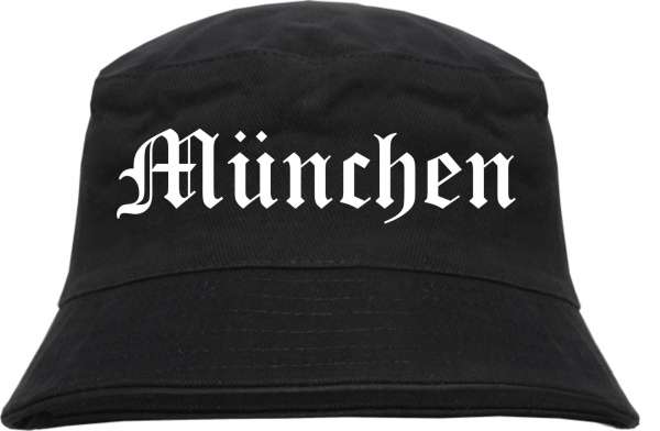 München Fischerhut - Altdeutsch - bedruckt - Bucket Hat Anglerhut Hut