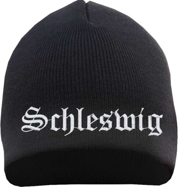 Schleswig Beanie Mütze - Altdeutsch - Bestickt - Strickmütze Wintermütze