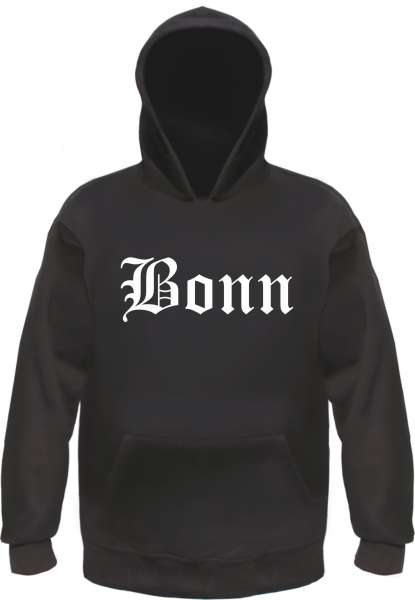 Bonn Kapuzensweatshirt - Altdeutsch bedruckt - Hoodie Kapuzenpullover