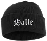 Halle Umschlagmütze - Altdeutsch - Bestickt - Mütze mit breitem Umschlag Halle Umschlagmütze - Altdeutsch - Bestickt - Mütze mit breitem Umschlag