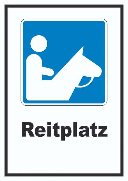 Reitplatz Schild