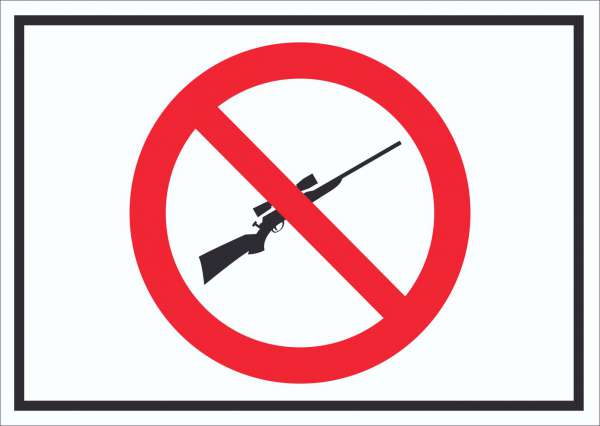 Waffen verboten Schild Symbol