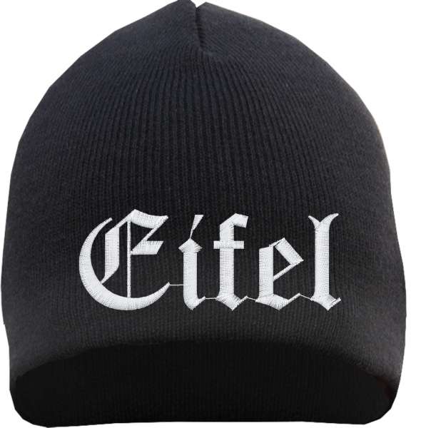 Eifel Beanie Mütze - Altdeutsch - Bestickt - Strickmütze Wintermütze