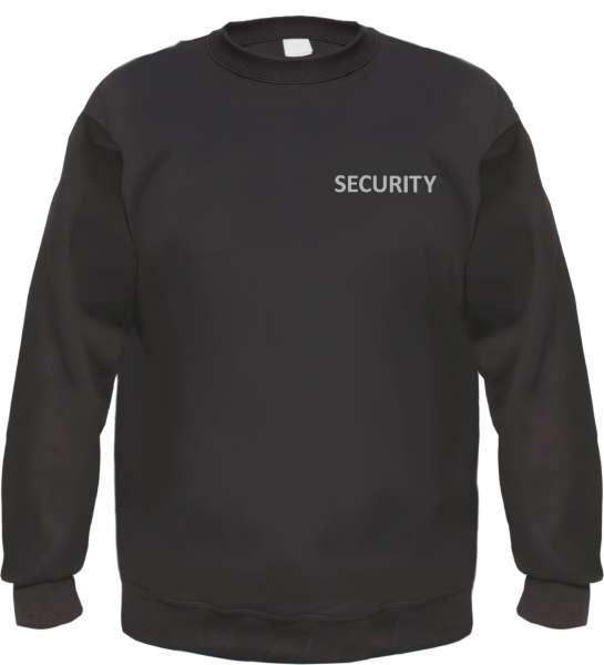 Security Sweatshirt Pullover Druck: Reflektierend