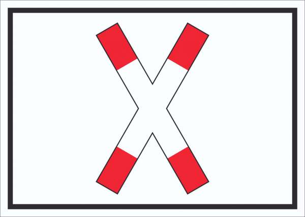 Schild Vorrang Schienenverkehr Symbol