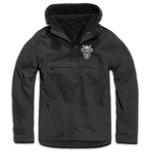 Odin Kopf Windbreaker - Bestickt - Winterjacke Jacke