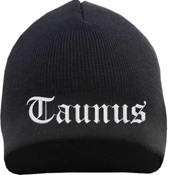 Taunus Beanie Mütze - Altdeutsch - Bestickt - Strickmütze Wintermütze