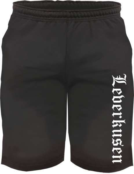 Leverkusen Sweatshorts - Altdeutsch bedruckt - Kurze Hose Shorts