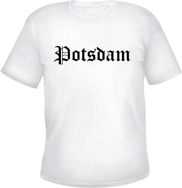 Potsdam Herren T-Shirt - Altdeutsch - Weißes Tee Shirt